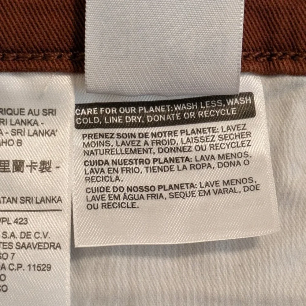 Levi's 311 Shaping Skinny Jeans Red Tab‎ Button Fly Mid Rise Women's 28 Brown
